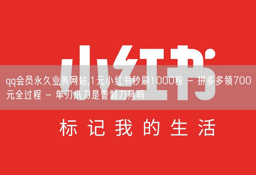 qq会员永久业务网站,1元小红书秒刷1000粉 - 拼多多领700元全过程 - 