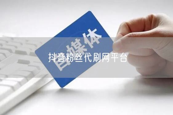 抖音粉丝代刷网平台